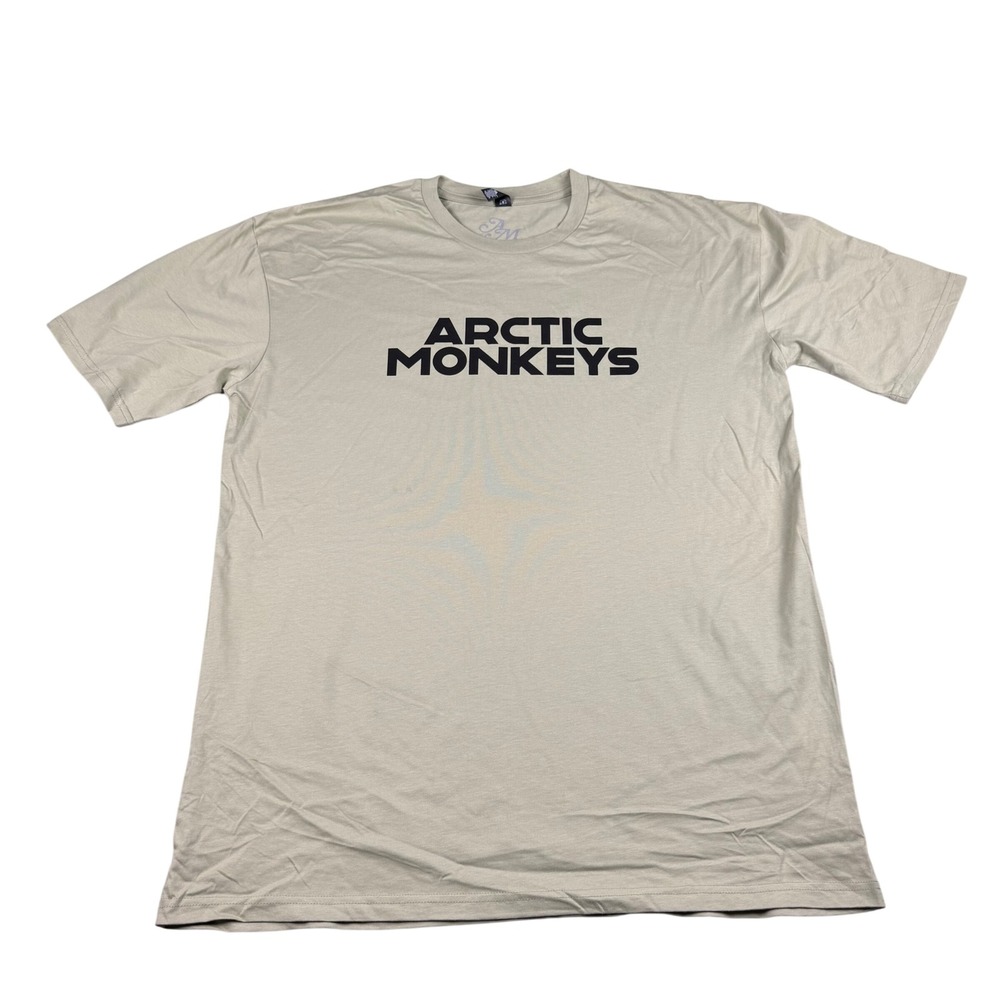 Arctic Monkeys Mens 2XL North American Tour 2023 T-Shirt Tan Indie Rock Womens